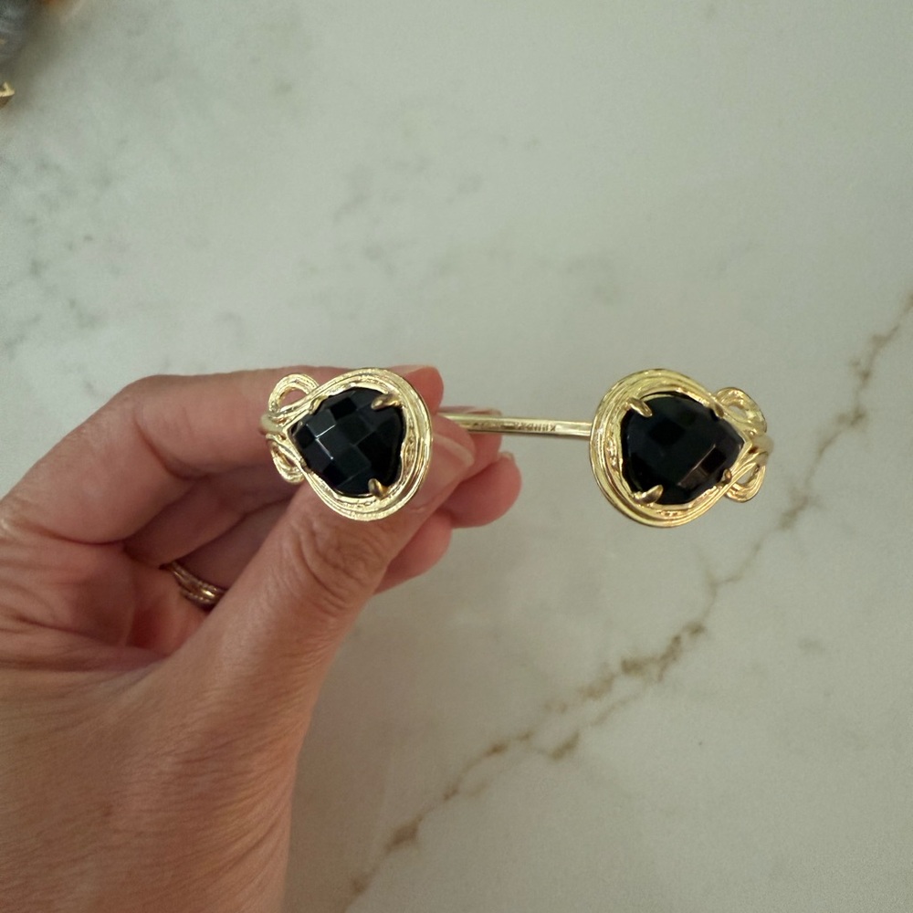 Vintage Kendra Scott Andy bracelet in gold and black
